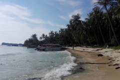 Quiet beach on Phu Quoc